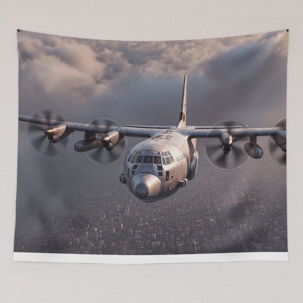 Item preview, AC-130J Ghostrider Under Moonlight designed and sold by Skyframe Aviation.