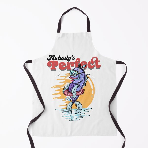 Item preview, Nobody’s Perfect – Funny Retro Fish Illustration designed and sold by MELLOWMONDAY_.