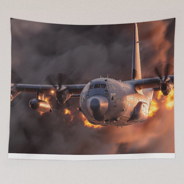Item preview, AC-130J Ghostrider During Repositioning designed and sold by Skyframe Aviation.