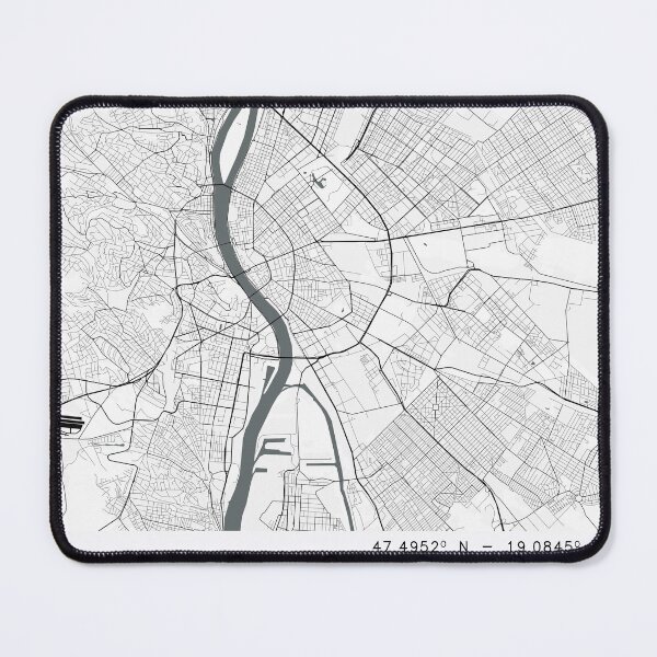 Item preview, Minimalist City Map of Budapest, Hungary designed and sold by UrbanMuse_.