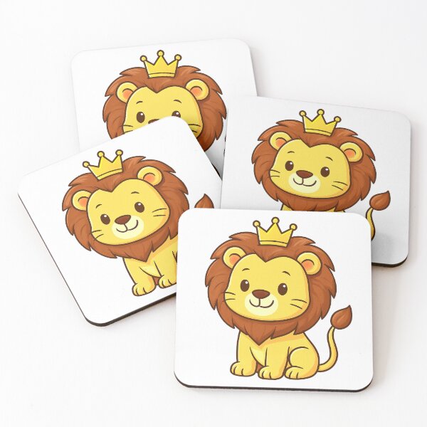 Item preview, Cute Lion King with Golden Crown designed and sold by KPArtzaaany.