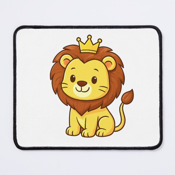 Item preview, Cute Lion King with Golden Crown designed and sold by KPArtzaaany.