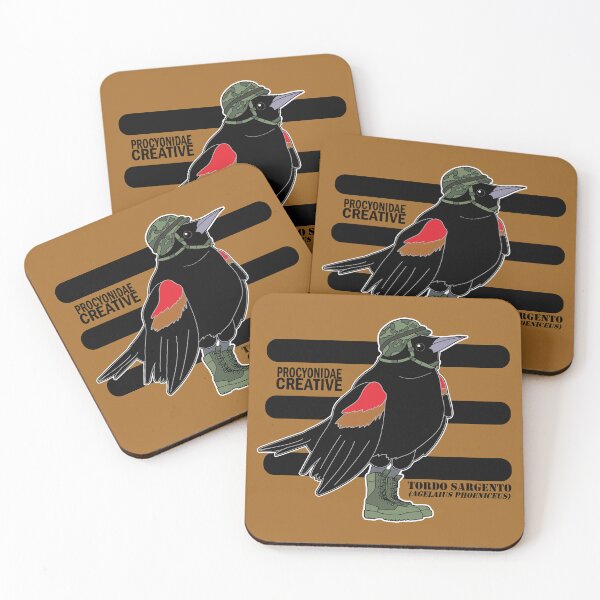 Item preview, Mirlo de alas rojas designed and sold by Procyonidae Creative.