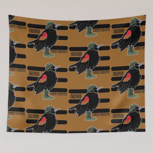 Item preview, Mirlo de alas rojas designed and sold by Procyonidae Creative.