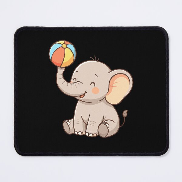 Item preview, Cute Baby Elephant Playing with Ball designed and sold by KPArtzaaany.