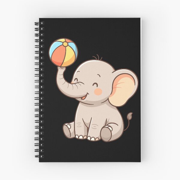 Item preview, Cute Baby Elephant Playing with Ball designed and sold by KPArtzaaany.