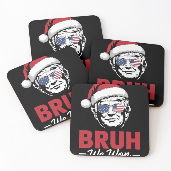 Item preview, Bruh We Won Christmas Santa Hat Trump 47 USA President  designed and sold by Charidana.