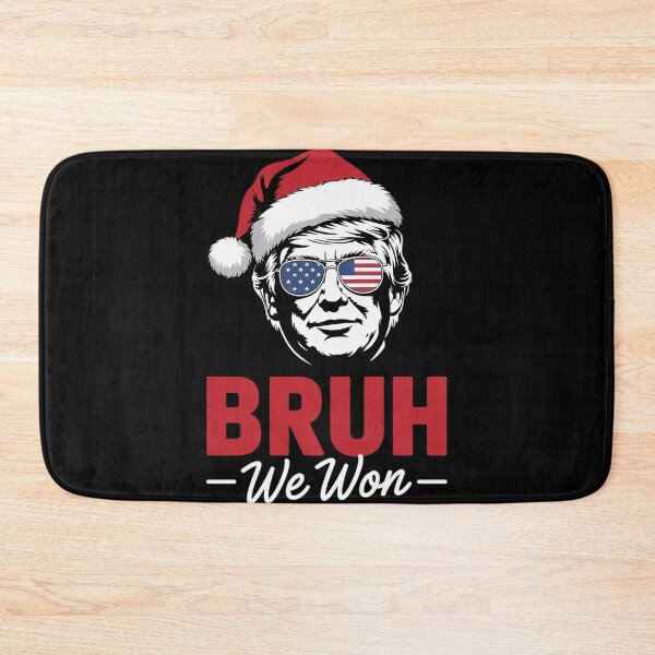 Item preview, Bruh We Won Christmas Santa Hat Trump 47 USA President  designed and sold by Charidana.