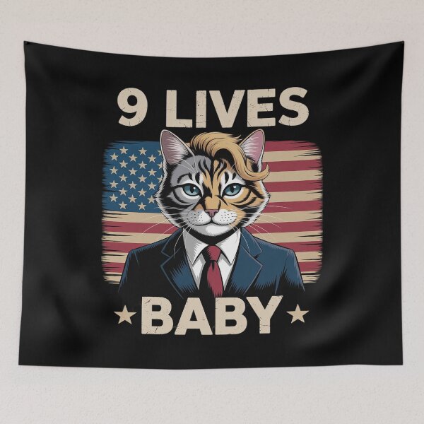 Item preview, Cat Trump 9 Lives Baby Trump Cat  designed and sold by Charidana.
