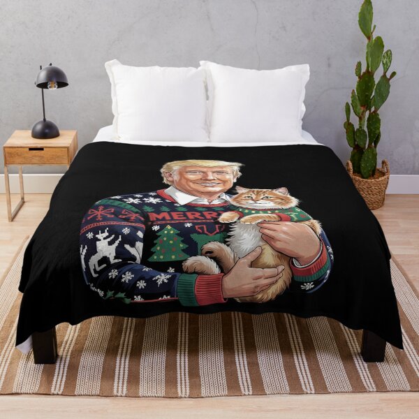 Item preview, Cats Lives Matter Trump Ugly Christmas Cat Lover designed and sold by Charidana.