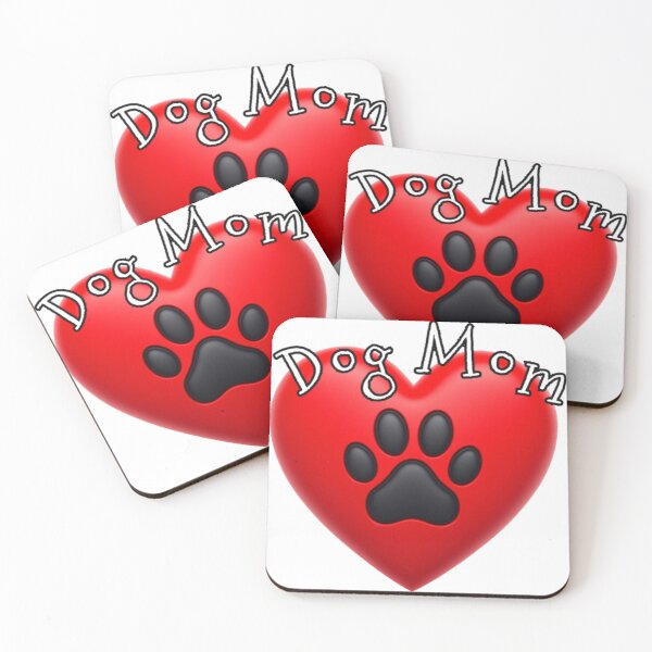 Item preview, Dog Mom Heart with a paw print. designed and sold by StickerCherry.