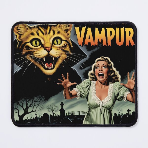 Item preview, The Return of Vampur - Vintage Vampire Cat Horror Poster designed and sold by AV.