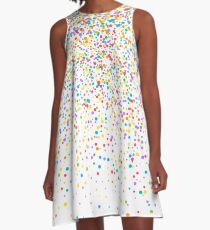 Konfetti A-Linien Kleid