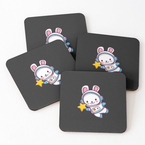 Item preview, Chibi Bunny Astronaut – Cute Kawaii Space Explorer Illustration designed and sold by ColorSplash123.
