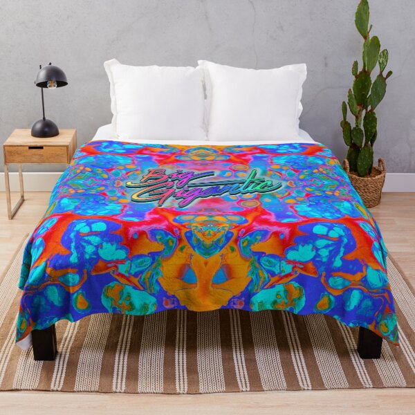 Item preview, Big Gigantic Psychedelic Neon Tie Dye Festival Fan Art designed and sold by FestDrip.