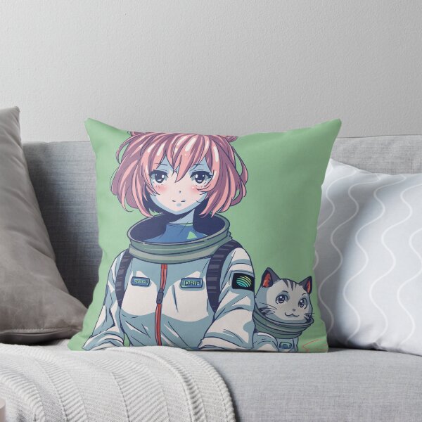 Item preview, Retro Anime Cosmonaut Girl and Her Cat designed and sold by AirForceTuan.