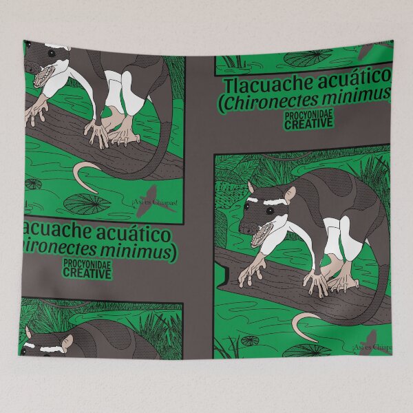 Item preview, Water opossum designed and sold by Procyonidae Creative.