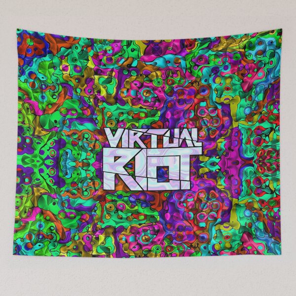 Item preview, Virtual Riot Trippy Holographic Hippie Flip Psychedelic EDM Festival Fanart designed and sold by FestDrip.
