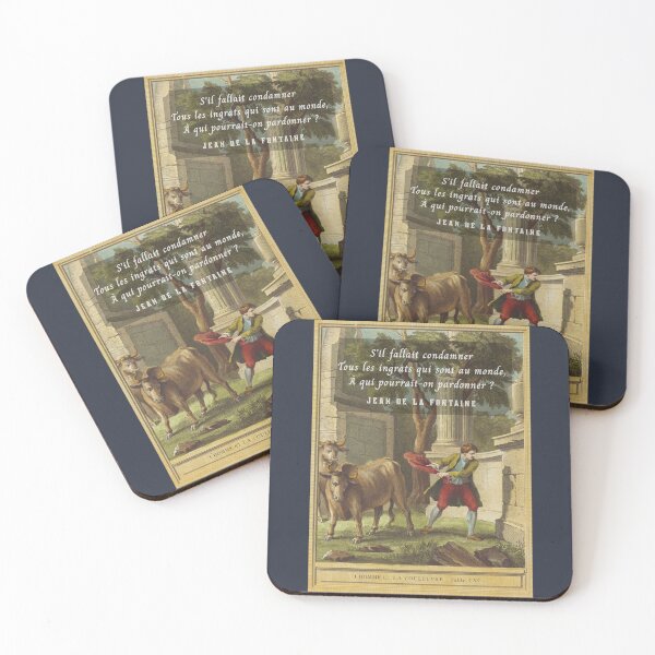 Item preview, Jean de La Fontaine: S'il fallait condamner tous les ingrats qui sont au monde, à qui pourrait-on pardonner ? designed and sold by artbleed.