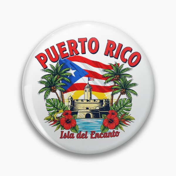 Item preview, Puerto Rico "The Island of Enchantment" Hispanic Heritage Month Gift Design Idea  designed and sold by chris-ellis-art.
