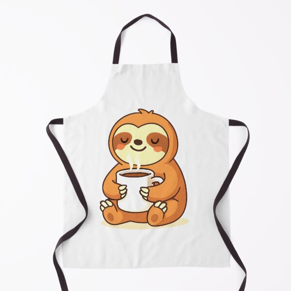 Item preview, Cute Sloth Relaxing with Hot Coffee designed and sold by KPArtzaaany.