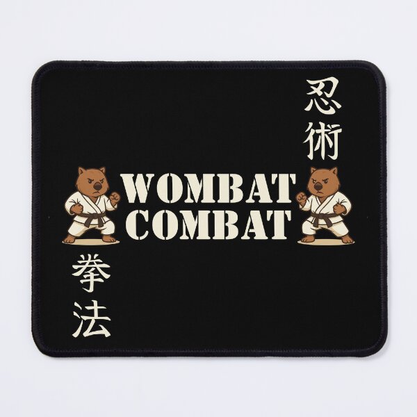 Item preview, Wombat Combat Martial Arts Australian Animal designed and sold by pUNKnown.