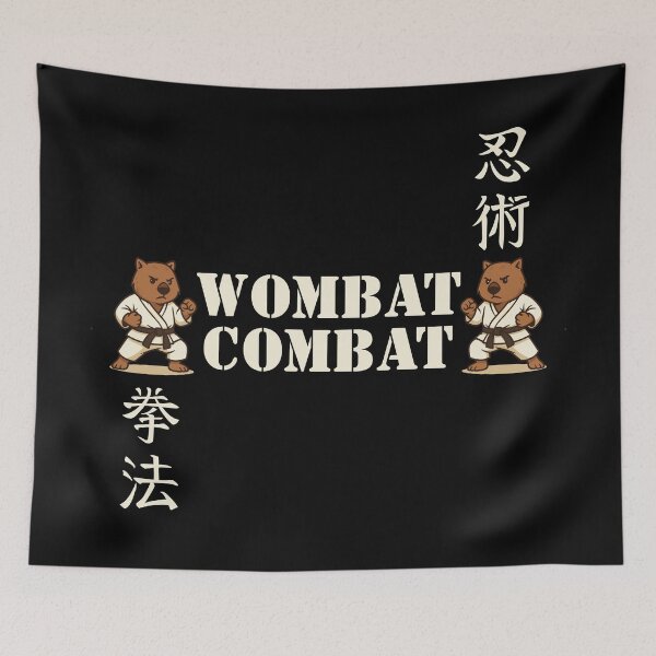 Item preview, Wombat Combat Martial Arts Australian Animal  designed and sold by pUNKnown.