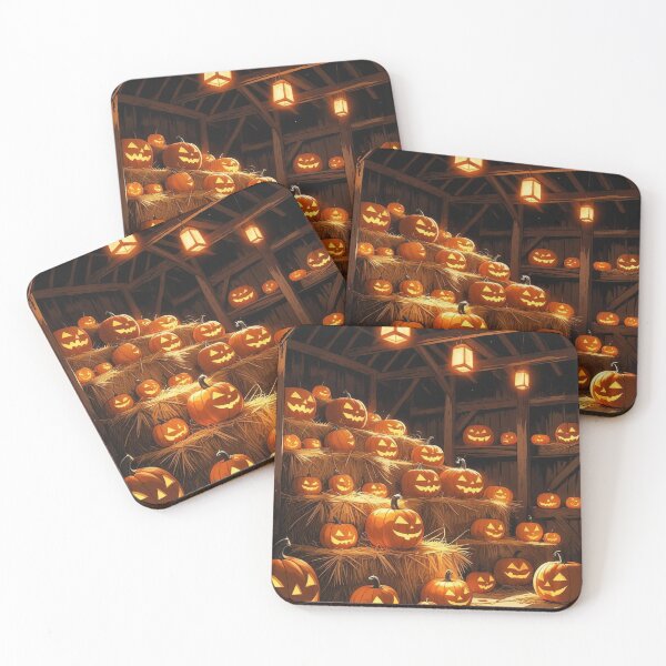 Item preview, Hayloft Pumpkins – Rustic Cottagecore Halloween designed and sold by Deezyned.