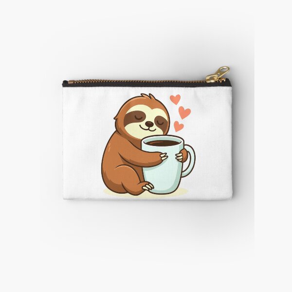 Item preview, Cute Sloth Hugging Big Coffee Cup designed and sold by KPArtzaaany.
