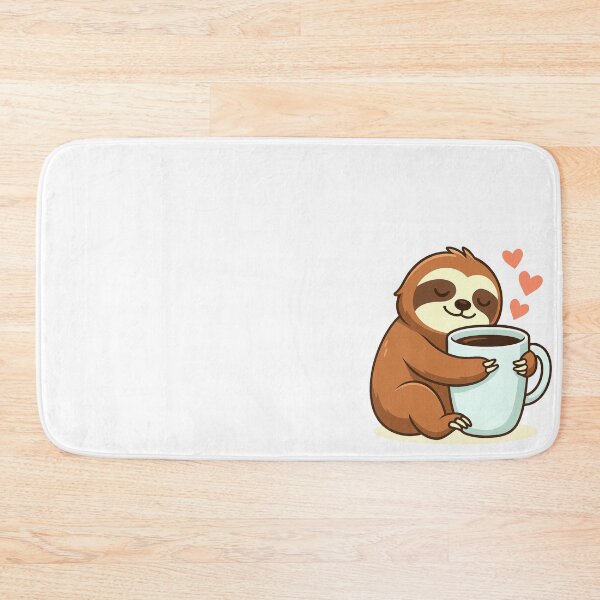 Item preview, Cute Sloth Hugging Big Coffee Cup designed and sold by KPArtzaaany.