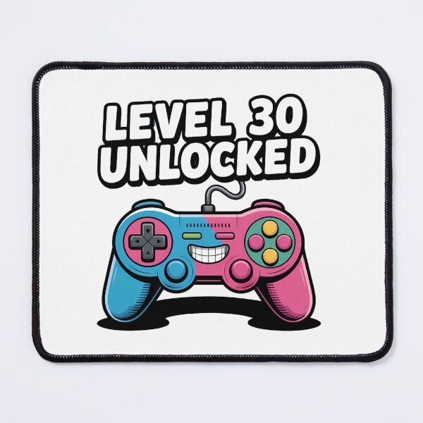 Item preview, LEVEL 30 UNLOCKED Gamer Birthday T-Shirt – Funny Video Game 30th Birthday Gift designed and sold by WanDee2025.