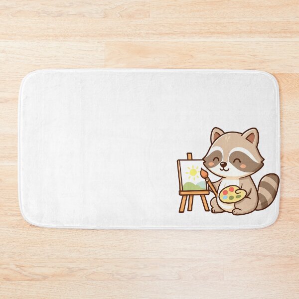Item preview, Cute Raccoon Painting on Canvas designed and sold by KPArtzaaany.