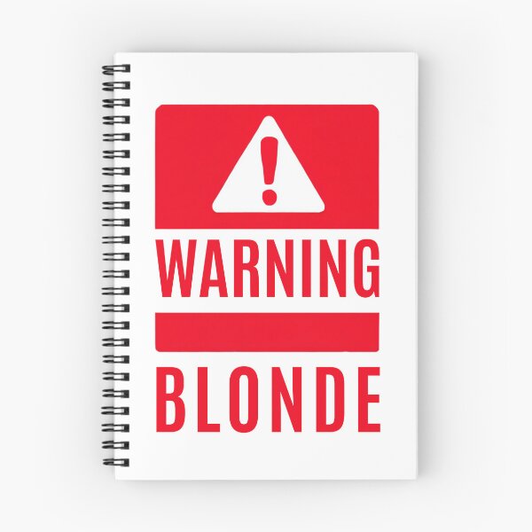 Item preview, Warning ! Blonde - red warning sign designed and sold by silent-violin.