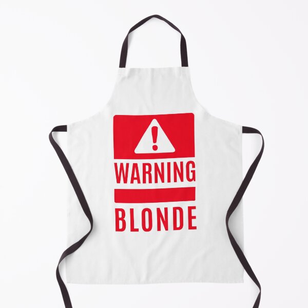 Item preview, Warning ! Blonde - red warning sign designed and sold by silent-violin.