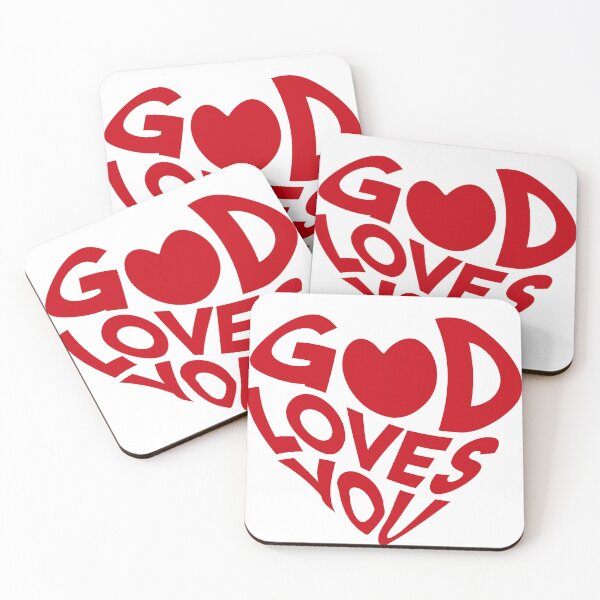 Item preview, God Loves You Heart Typography Design designed and sold by Superejayyy.