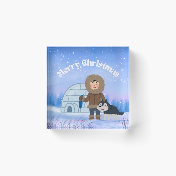Item preview, merry christmas eskimo fishing designed and sold by mariana83.