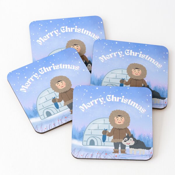 Item preview, merry christmas eskimo fishing designed and sold by mariana83.