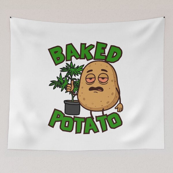 Item preview, Baked Potato Stoner Pun designed and sold by UNK-Fatigues.