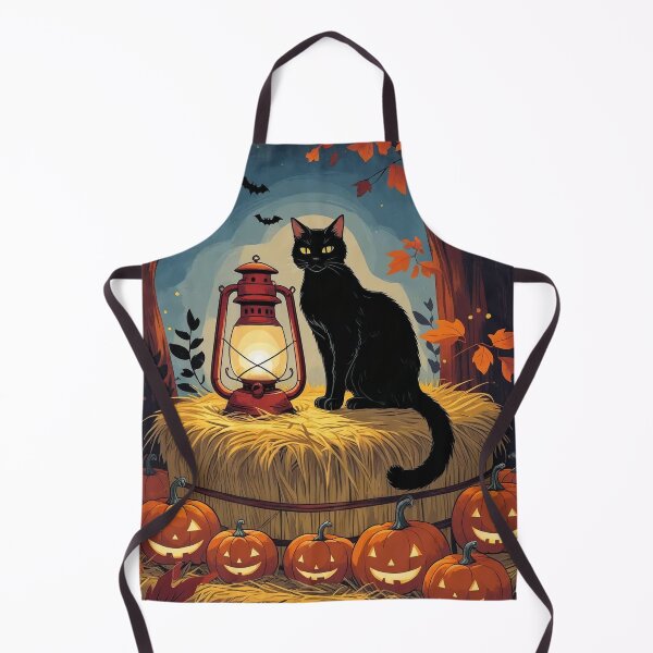 Item preview, Black Cat in the Hay – Cottagecore Halloween Charm designed and sold by Deezyned.