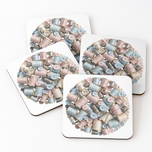 Item preview, Sewing Threads & Buttons Sticker | Craft Aesthetic Design designed and sold by EverMuse_0_0.