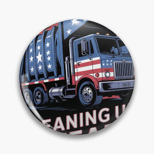 Item preview, Cleaning Up 4 Year Of Crap Trump Garbage America Flag  designed and sold by Charidana.