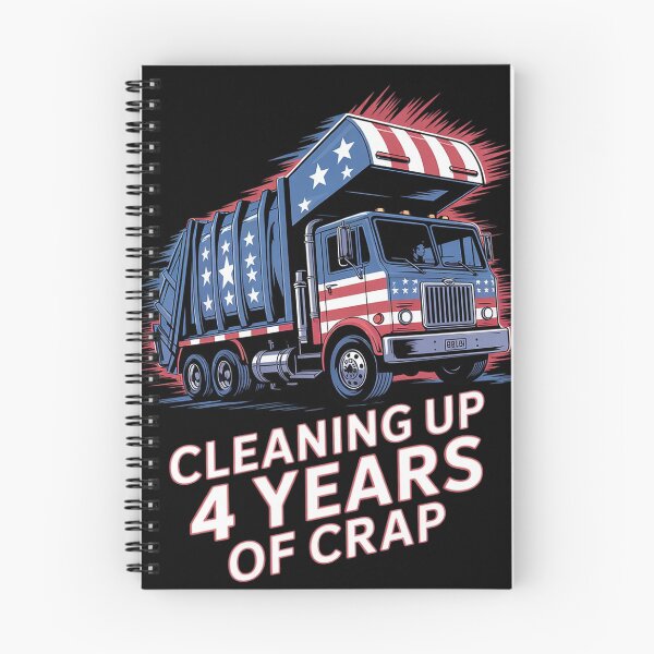Item preview, Cleaning Up 4 Year Of Crap Trump Garbage America Flag  designed and sold by Charidana.
