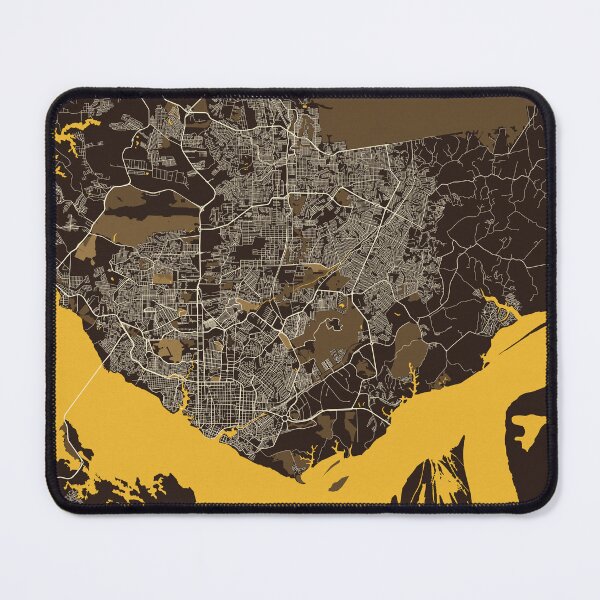 Item preview, Manaus City Map of Amazonas, Brazil - Pastel designed and sold by deMAP.