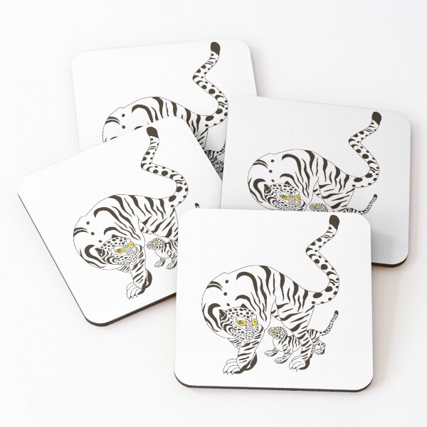 Item preview, Korean Traditional Tiger and Cub – Guardian of the Mountains designed and sold by Yoma-iknow.