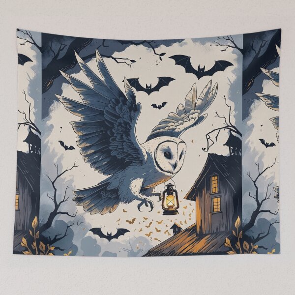 Item preview, Barn Owl Lanterns – Enchanted Cottagecore Halloween designed and sold by Deezyned.