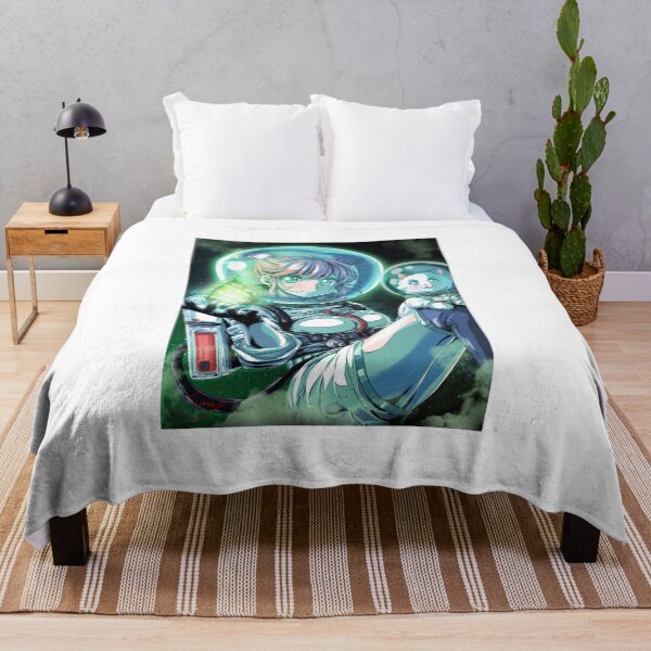 Item preview, Retro Anime Cosmonaut Waifu with Cat – 90s Space Aesthetic designed and sold by AirForceTuan.