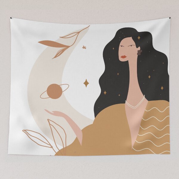 Item preview, Boho Inspired Sophisticated Feminine Portrait — Blending Glamour with Spirituality designed and sold by Bojana Studio.