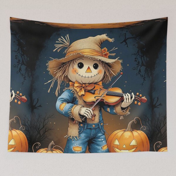 Item preview, Scarecrow Serenade – Cottagecore Barnyard Halloween designed and sold by Deezyned.