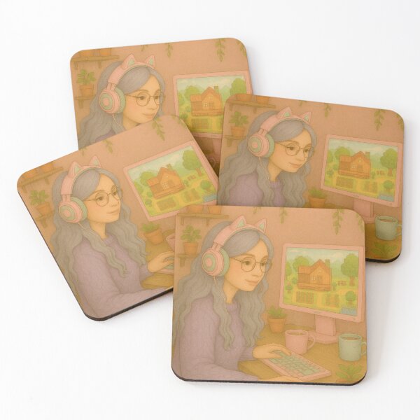 Item preview, Girl Gamer Art - Stardew Valley  designed and sold by ContentCoDesign.