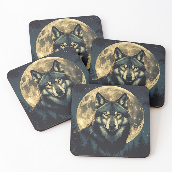 Item preview, Wolf moon designed and sold by MightTs.